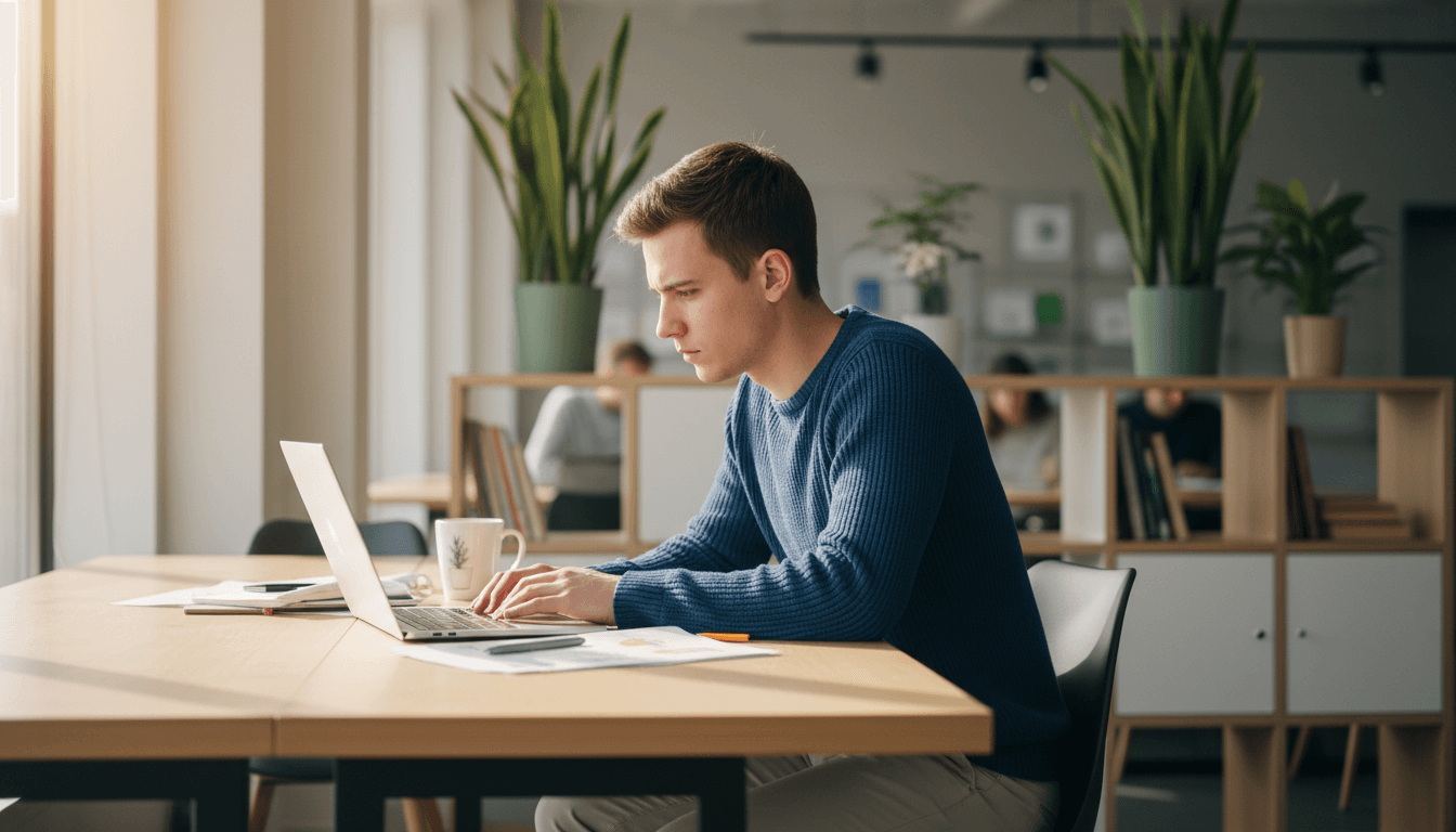 Person completing personalized cognitive training exercises