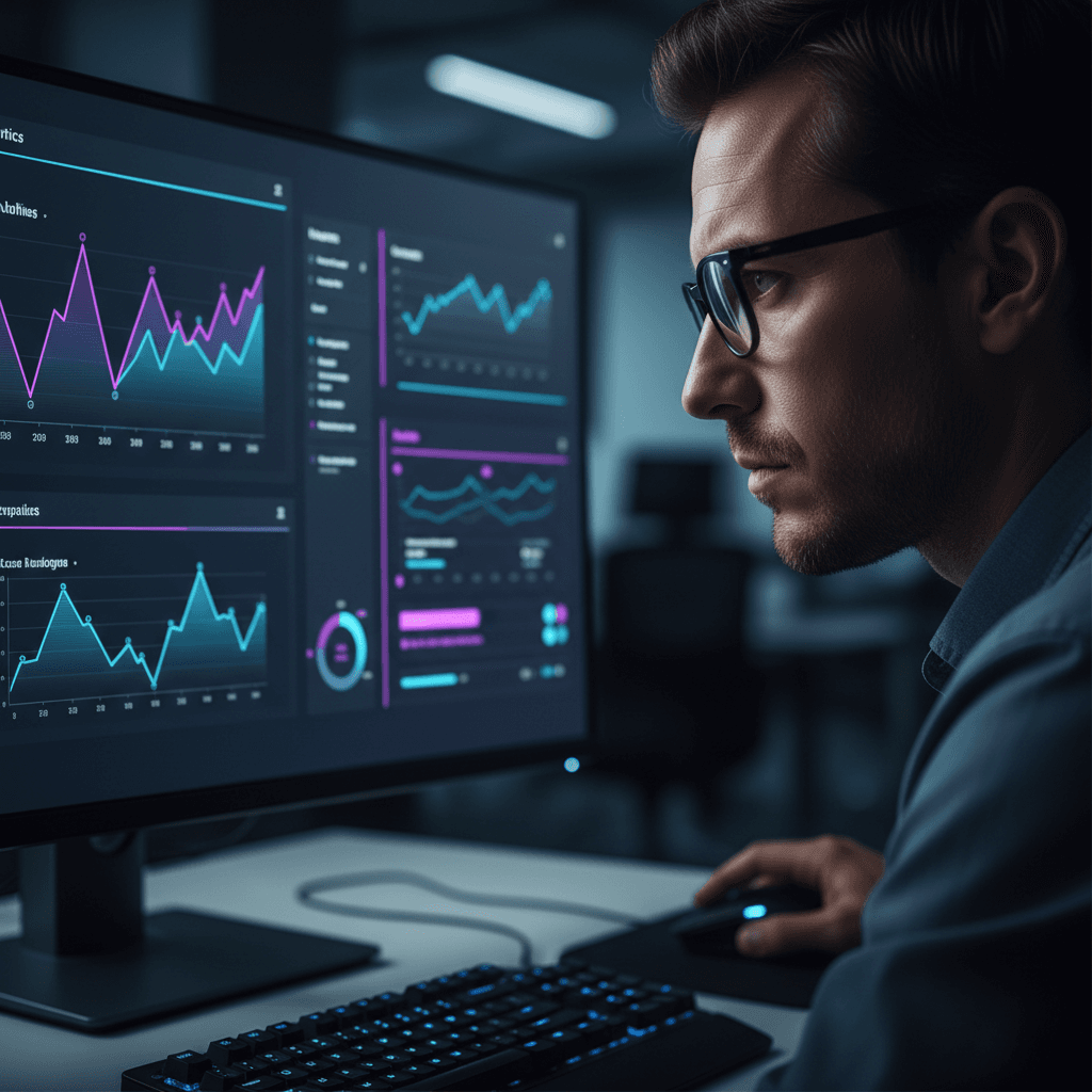 Real-time cognitive performance feedback displayed on monitor